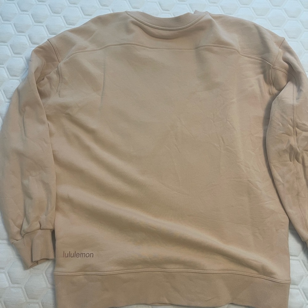 Lululemon perfectly oversized crew size 6 - ivory peach
